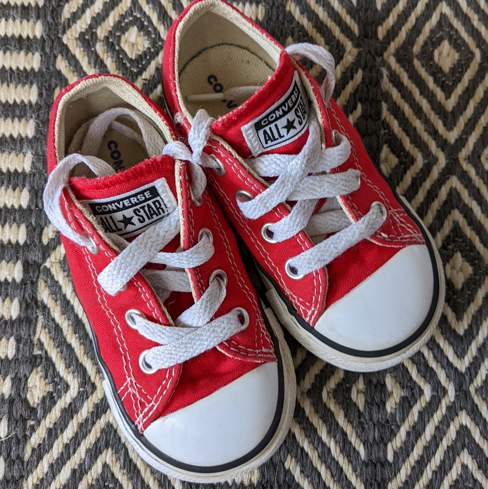 Red Converse for boys or girls!